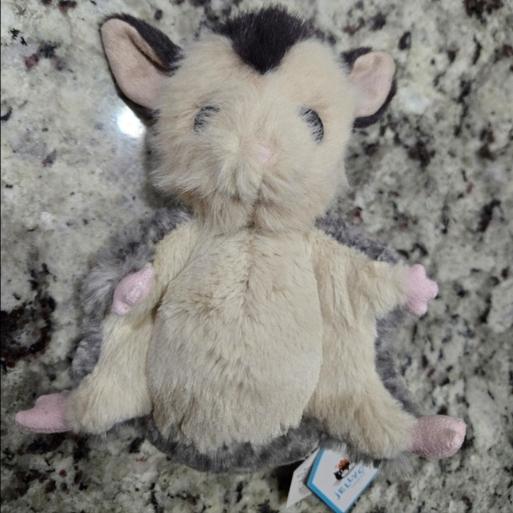 Jellycat Lolly Sugar Glider 5.5x5.5x2.4" Soft & Plush BNWT Authentic - Picture 5 of 7